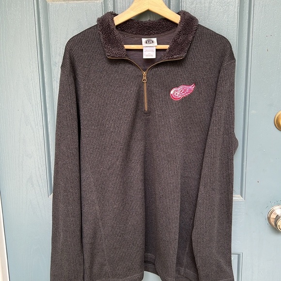 NHL Detroit Redwings Quarter Zip Sweater - Picture 10 of 10